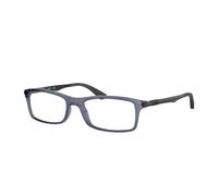 Ray - Ban Unisex RX7017 8122 Monturas ópticas Inyectado Azul Transparente Cuadrada Normal
