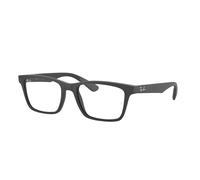 Ray - Ban Unisex RX7025 2077 Monturas ópticas Inyectado Negro Transparente Cuadrada Normal