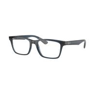 Ray - Ban Unisex RX7025 5719 Monturas ópticas Inyectado Azul Transparente Cuadrada Normal