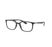 Ray - Ban Unisex RX7208 5204 Monturas ópticas Ojeada Negro Transparente Pillow Normal