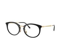 Ray - Ban Unisex RX7255 2000 Monturas ópticas Nylon Negro Transparente Redonda Normal