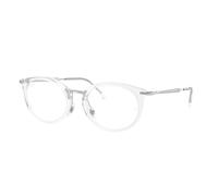 Ray - Ban Unisex RX7255 2001 Monturas ópticas Nylon Transparente Transparente Redonda Normal