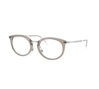 Ray - Ban Unisex RX7255 8125 Monturas ópticas Nylon Gris Transparente Redonda Normal