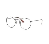 Ray - Ban Unisex RX8247V ROUND 1223 Marcos de vista Titanio Gris Transparente Cuadrada Normal