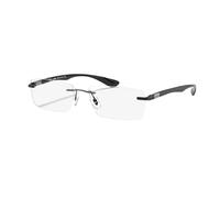 Ray - Ban Unisex RX8724 1000 Monturas ópticas Titanio Barril de fusil Transparente Cuadrada Normal