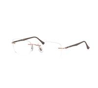 Ray - Ban Unisex RX8725 1131 Monturas ópticas Titanio Marrón Transparente Cuadrada Normal