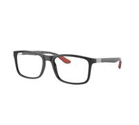 Ray - Ban Unisex RX8908 2000 Monturas ópticas Nylon Negro Transparente Cuadrada Normal