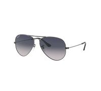 Ray-Ban Unisex Sunglass Aviator Gradient - Color del Marco: Gunmetal, Color de la Lente: Polarizadas azul degradado