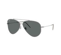 Ray-Ban Unisex Sunglass Aviator Reverse - Color del Marco: Gunmetal, Color de la Lente: Polarizadas gris oscuro