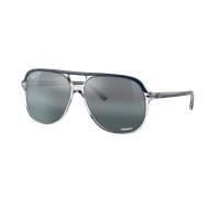 Ray-Ban Unisex Sunglass Bill - Color del Marco: Azul sobre transparente, Color de la Lente: Transparente/Azul