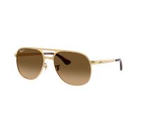 Ray-Ban Unisex Sunglass Bill Max - Color del Marco: Arista, Color de la Lente: Polarized Marrón Degradado