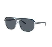 Ray-Ban Unisex Sunglass Bill One - Color del Marco: Azul sobre azul transparente, Color de la Lente: Azul