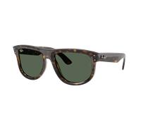 Ray-Ban Unisex Sunglass Boyfriend Reverse - Color del Marco: Habana Oscuro, Color de la Lente: Verde Oscuro