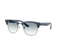 Ray-Ban Unisex Sunglass Clubmaster Reverse - Color del Marco: Azul marino transparente sobre bronce de cañón, Color de la Lente: Azul Degradado Transp