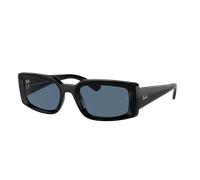 Ray-Ban Unisex Sunglass Kiliane Bio-Based - Color del Marco: Negro, Color de la Lente: Azul Oscuro
