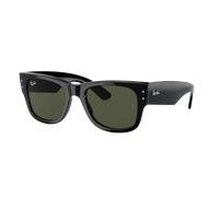 Ray-Ban Unisex Sunglass Mega Wayfarer - Color del Marco: Negro, Color de la Lente: Verde