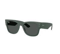 Ray-Ban Unisex Sunglass Mega Wayfarer Liteforce - Color del Marco: Verde Arena, Color de la Lente: Gris Oscuro