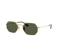 Ray-Ban Unisex Sunglass Octagonal Classic - Color del Marco: Oro Arista, Color de la Lente: G-15 verde