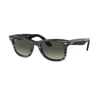 Ray-Ban Unisex Sunglass Original Wayfarer Bio-Based - Color del Marco: Gris a Rayas, Color de la Lente: Gris Degradado