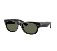 Ray-Ban Unisex Sunglass RB0832S Mega Wayfarer II - Color del Marco: Negro, Color de la Lente: Polarizadas verde