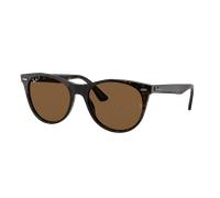 Ray-Ban Unisex Sunglass RB2185 Wayfarer II Classic - Color del Marco: Habana con motas, Color de la Lente: B-15 Brown