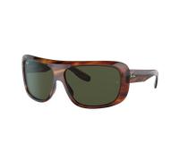 Ray-Ban Unisex Sunglass RB2196 Blair - Color del Marco: Habana a Rayas, Color de la Lente: G-15 verde