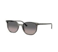 Ray-Ban Unisex Sunglass RB2197F Elliot - Color del Marco: Gris a Rayas, Color de la Lente: Polarized Gris Degradado