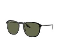 Ray-Ban Unisex Sunglass RB2203 - Color del Marco: Negro sobre transparente, Color de la Lente: Verde