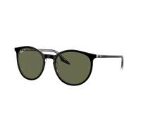 Ray-Ban Unisex Sunglass RB2204 - Color del Marco: Negro sobre transparente, Color de la Lente: Polarizadas verde