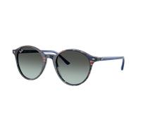 Ray-Ban Unisex Sunglass RB2230 - Color del Marco: Azul fantasía en tono transparente, Color de la Lente: Azul