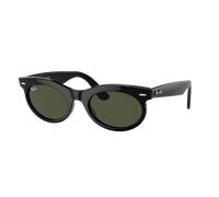 Ray-Ban Unisex Sunglass RB2242 Wayfarer Oval - Color del Marco: Negro, Color de la Lente: Verde