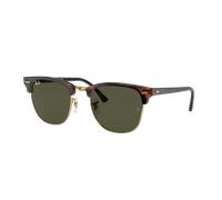 Ray-Ban Unisex Sunglass RB3016 Clubmaster Classic - Color del Marco: Tortuga sobre dorado, Color de la Lente: G-15 verde