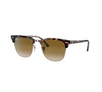 Ray-Ban Unisex Sunglass RB3016 Clubmaster Fleck - Color del Marco: Habana Rosa, Color de la Lente: Marrón Claro Degradado
