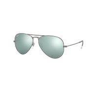 Ray-Ban Aviator Flash Lenses Gafas De Sol Gunmetal Montura Plateado Lentes 58-14