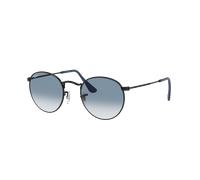 Ray-Ban Round Metal Gafas De Sol Negro Montura Azul Lentes 50-21