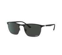 Ray - Ban Unisex Ray - Ban RB3686 186/K8 Gafas de sol Acero Negro Gris Cuadrada Polarizado