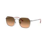Ray-Ban Unisex Sunglass RB3694 Jim - Color del Marco: Plateado, Color de la Lente: Rosa/Negro