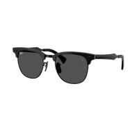 Ray-Ban Unisex Sunglass RB3807M Scuderia Ferrari Collection - Color del Marco: Negro cepillado sobre negro, Color de la Lente: Gris Oscuro