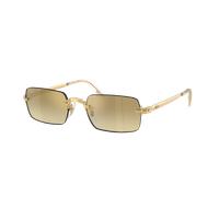 Ray-Ban Unisex Sunglass RB3928 By A$AP Rocky - Color del Marco: Oro Arista, Color de la Lente: Espejo marrón y dorado degradado