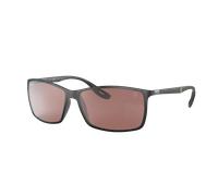 Ray-Ban Unisex Sunglass RB4179M Scuderia Ferrari Collection - Color del Marco: Negro, Color de la Lente: Morado/Plateado