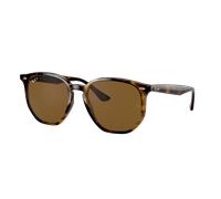 Ray-Ban Unisex Sunglass RB4306 - Color del Marco: Habana Claro, Color de la Lente: Polarizadas Marron