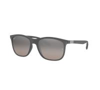 Ray-Ban Unisex Sunglass RB4330 Polarized+ Lenses - Color del Marco: Gris, Color de la Lente: Polarizadas+ en Plata