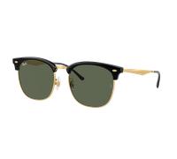 Ray-Ban Unisex Sunglass RB4418D - Color del Marco: Negro sobre dorado, Color de la Lente: Verde Oscuro