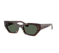 Ray-Ban Unisex Sunglass RB4430F Zena Bio-Based - Color del Marco: Habana, Color de la Lente: Verde Oscuro