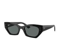 Ray-Ban Unisex Sunglass RB4430F Zena Bio-Based - Color del Marco: Negro, Color de la Lente: Polarized Gris Oscuro