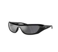 Ray-Ban Unisex Sunglass RB4431 Xan Bio-Based - Color del Marco: Negro, Color de la Lente: Gris Oscuro