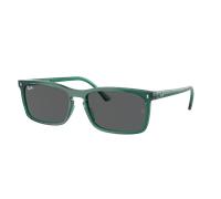 Ray-Ban Unisex Sunglass RB4435 - Color del Marco: Verde Transparente, Color de la Lente: Gris Oscuro