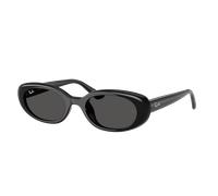 Ray-Ban Unisex Sunglass RB4441D Bio-Based - Color del Marco: Negro, Color de la Lente: Gris Oscuro