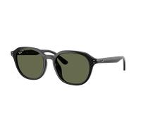 Ray-Ban Unisex Sunglass RB4459D - Color del Marco: Negro, Color de la Lente: Polarizadas verde oscuro