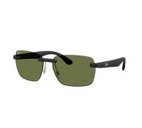 Ray - Ban Unisex Ray - Ban RB4470CH 601S/2 Gafas de sol Ojeada Negro Verde Geométrico Polarizado